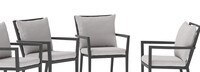 Venetia™ Set of 4 Sunbrella® Outdoor Dining Chairs - Gray
